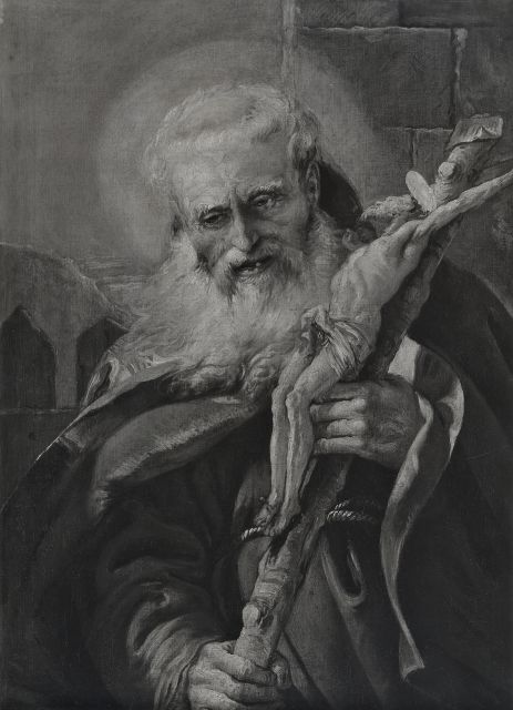 Galerie Sanct Lucas — Tiepolo Gian Domenico - (?) - sec. XVIII - Santo francescano con crocifisso — insieme